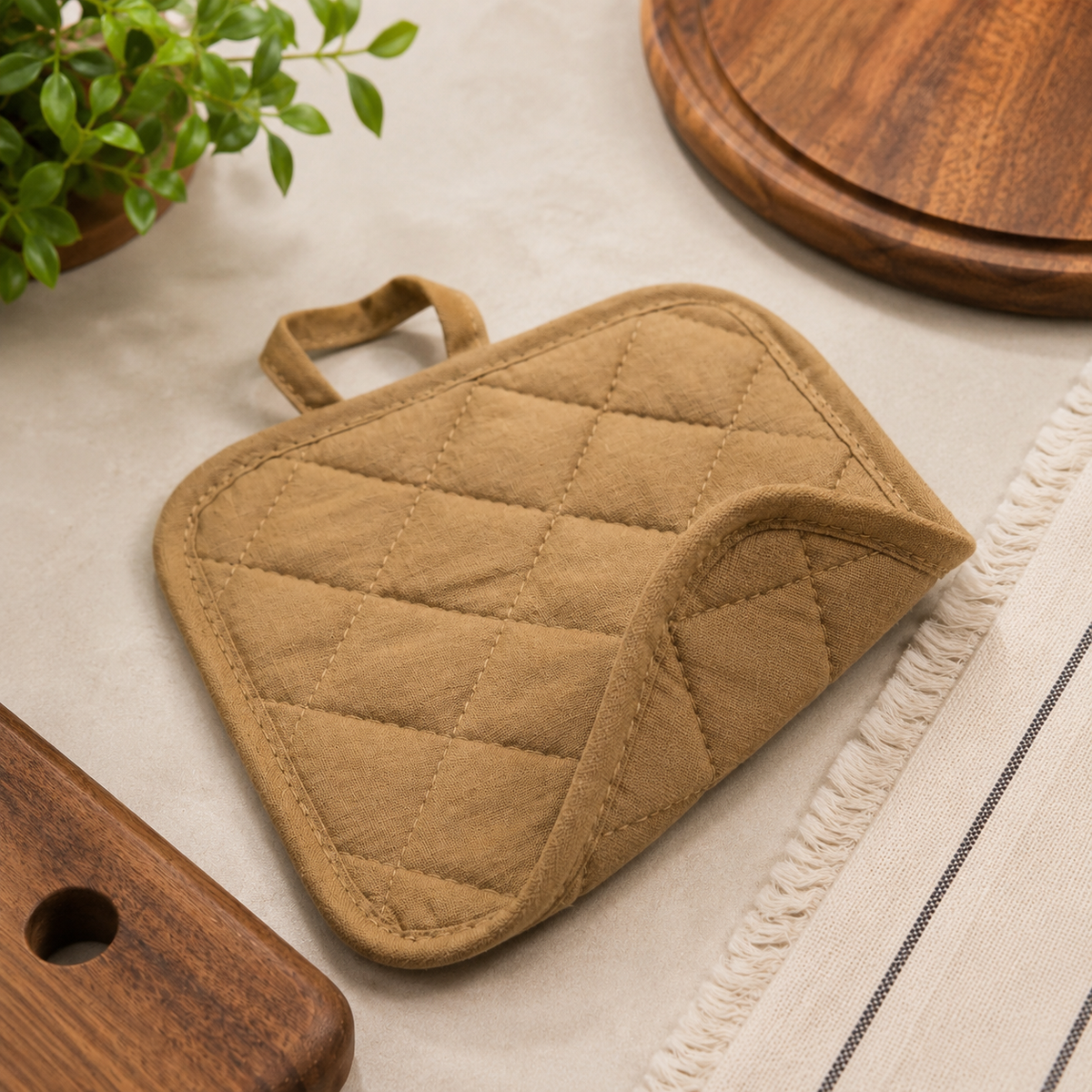 Premium Quilted Pot Holder | Thick & Durable Kitchen Pot Holder
