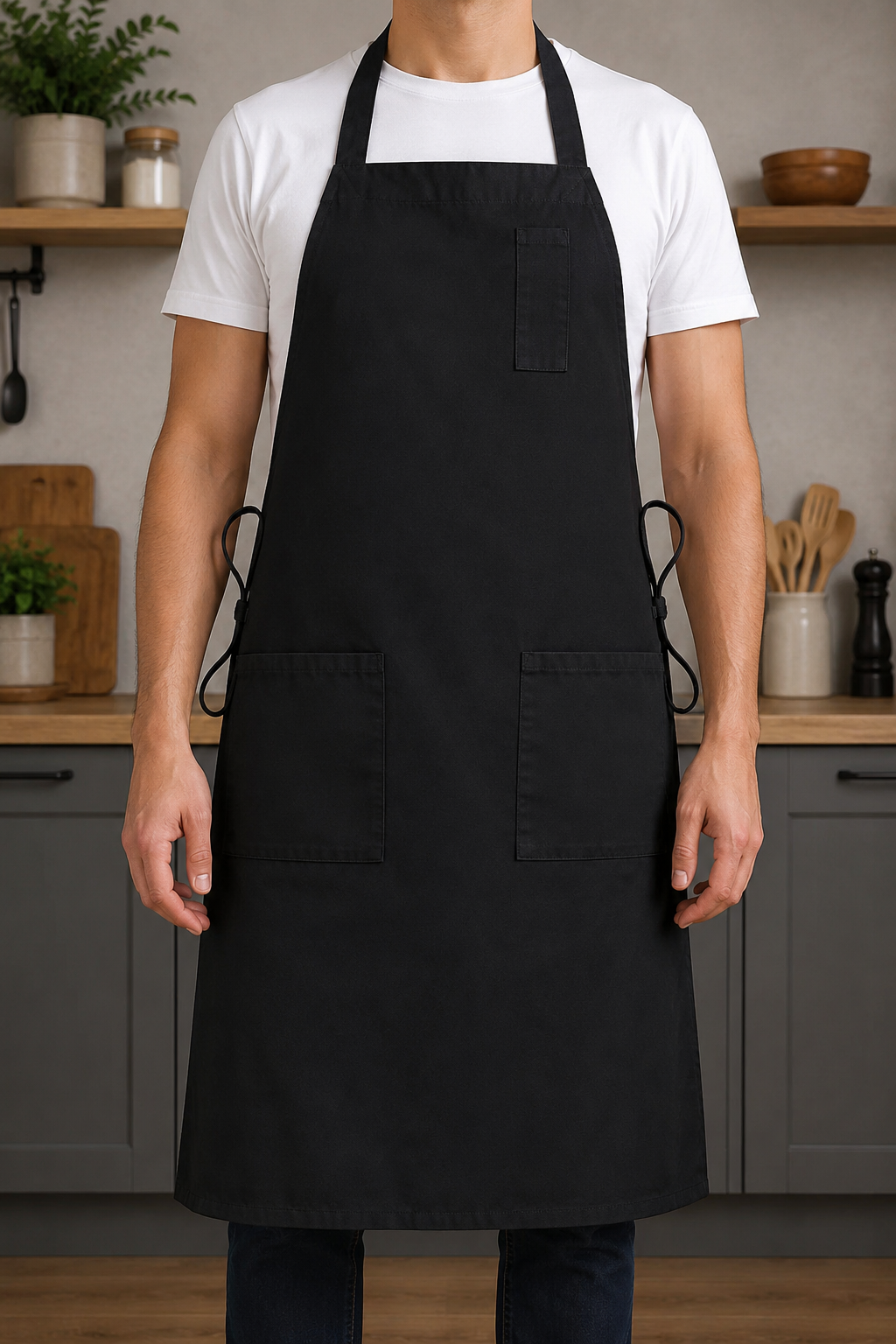 Premium Kitchen Apron – Soft, Durable & Highly Absorbent