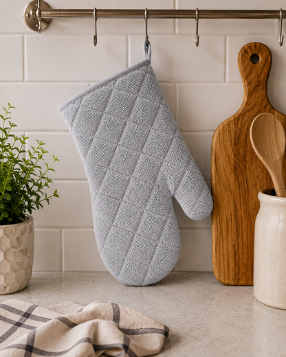 Premium Terry Oven Mitt | Quilted Design | Premium Kitchen Protection