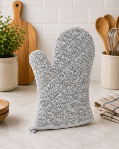 Premium Terry Oven Mitt | Quilted Design | Premium Kitchen Protection