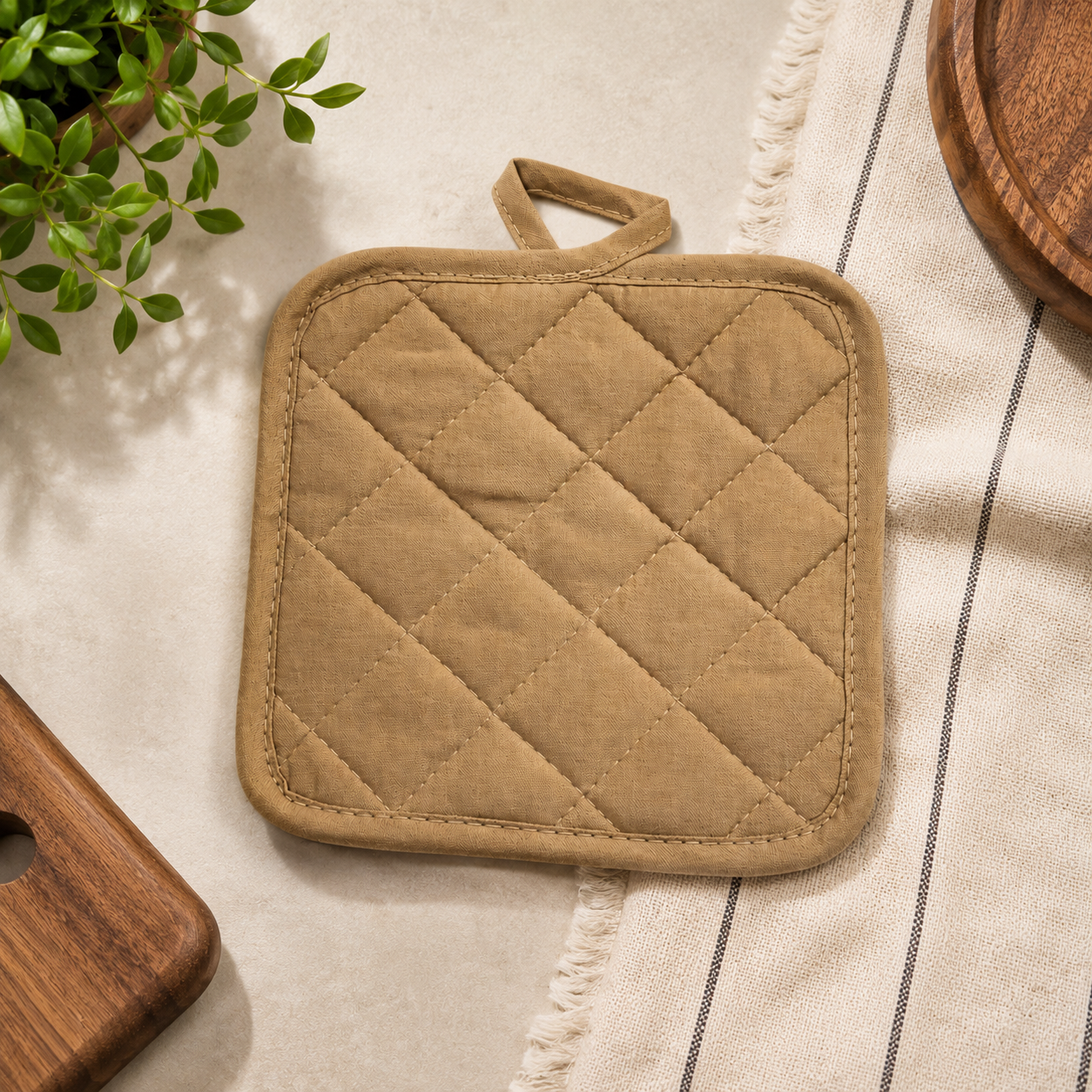 Premium Quilted Pot Holder | Thick & Durable Kitchen Pot Holder