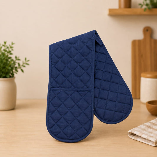 Premium Double Oven Mitt – Thick, Soft & Durable