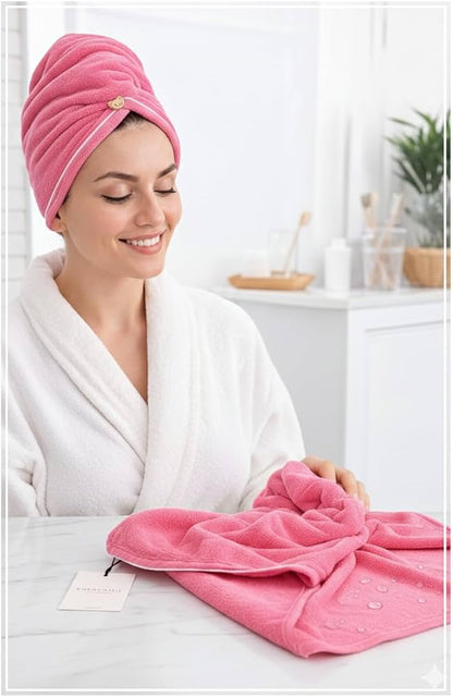 Premium Turby Hair Drying Towel Wrap – Soft, Absorbent & Comfortable