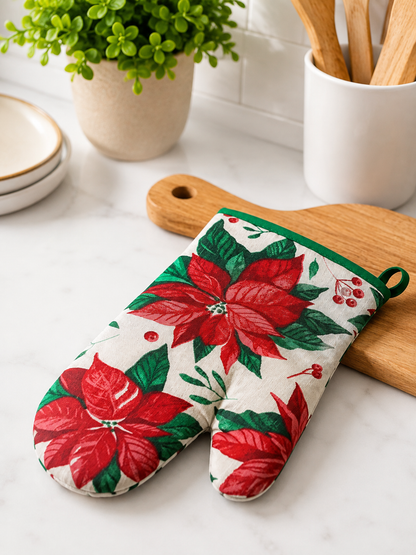 Premium Oven Mitt | One Side Dyed, One Side Print