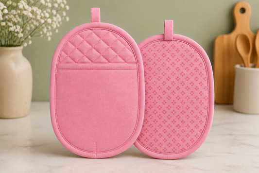 Premium Pink Oval Pocket Mit